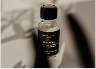 Aroma oil bottle, showing how much oil to use
