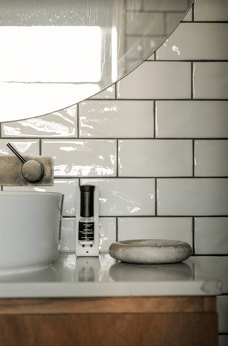 Essential oil diffuser in a bathroom