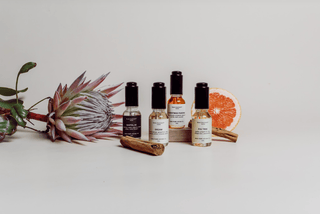 Essential oil bottles from the kirri collection
