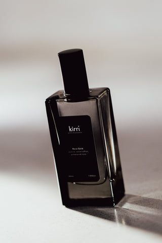 kirri room spray bottle in soft natural light