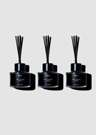 Kiwi Coconut Vanilla Reed Diffuser Trio